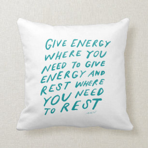 Inspiration aquamarine Wasserfarbe Kissen