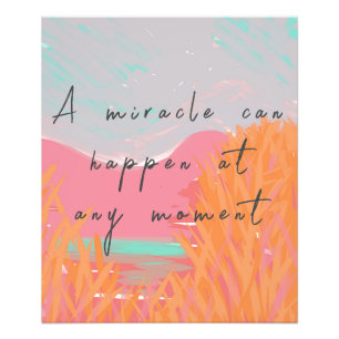 Inspiration Art Miracle Message Fotodruck