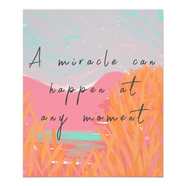 Inspiration Art Miracle Message Fotodruck (Vorne)