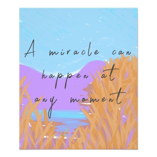 Inspiration Art Miracle Message Fotodruck (Vorne)