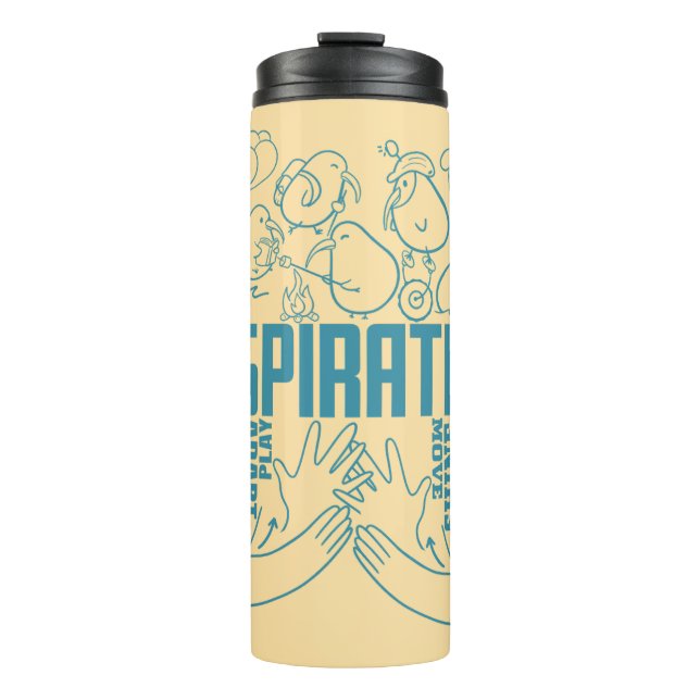 Inspiration - ASL-Design Thermosbecher (Vorderseite)