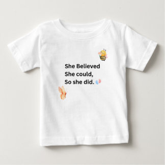 Inspiration Baby Bodysuit - Motivierend Zitat T-shirt