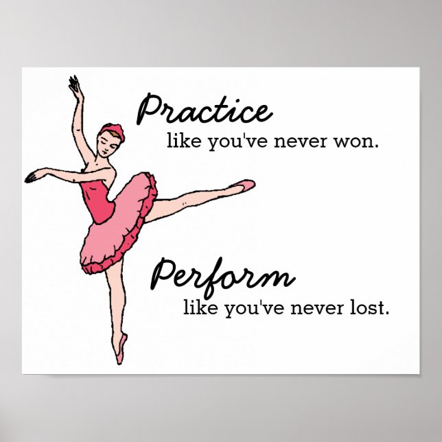 Inspiration Ballet Dancer Poster (Vorne)