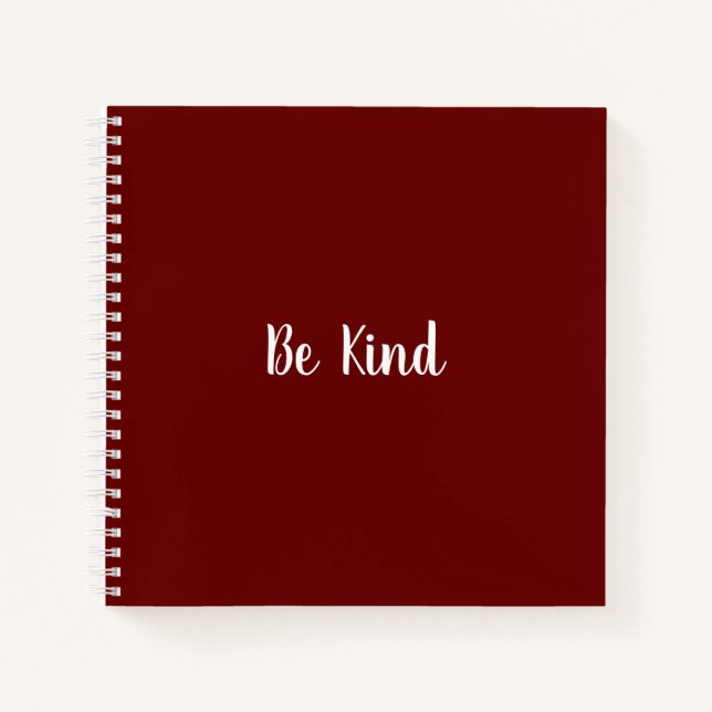 Inspiration Be Kind School Notebook Notizbuch (Vorderseite)
