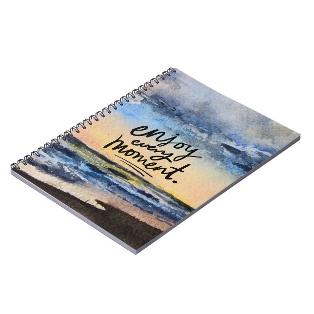 Inspiration Beach Art Notebook Notizblock (Linke Seite)