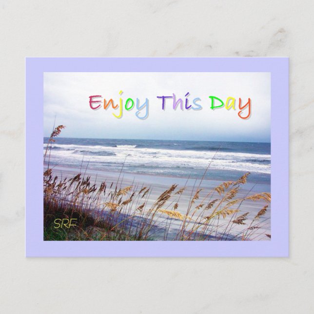 Inspiration Beach Rainbow Postcard von SRF Postkarte (Vorderseite)