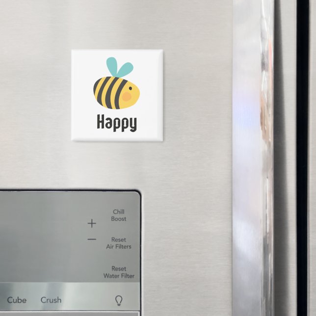 Inspiration Bee Happy Magnet (In Situ (Kühlschrank))