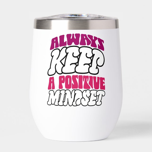 Inspiration "behalt immer eine positive Einstellun (Vorderseite)