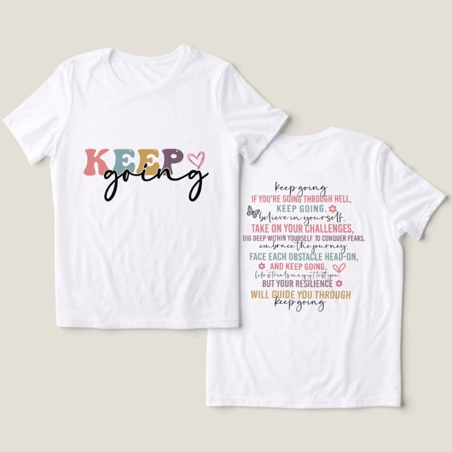 Inspiration Behalten Tri-Blend Shirt (Design Vorderseite & Rückseite)
