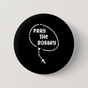 Inspiration beten Der Rosenkranz. Faith Redewendun Button