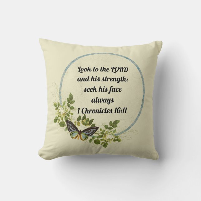 Inspiration Bibel Verse Pillow Kissen (Vorderseite)