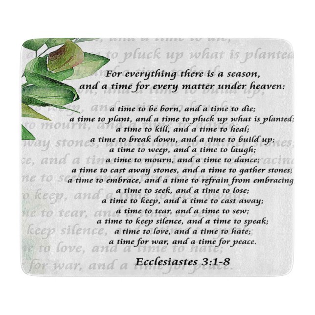 Inspiration Bibel Verse/Scripting Cutting Board Schneidebrett (Vorderseite)