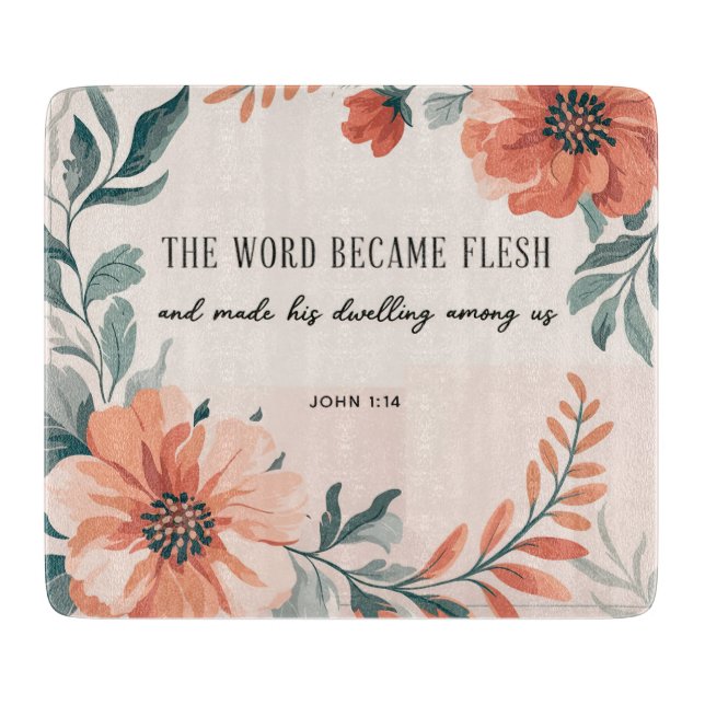 Inspiration Bibel Verse/Scripting Cutting Board Schneidebrett (Vorderseite)