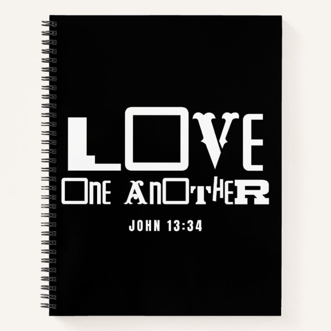 Inspiration Bible Quote Liebe Notizbuch (Vorderseite)