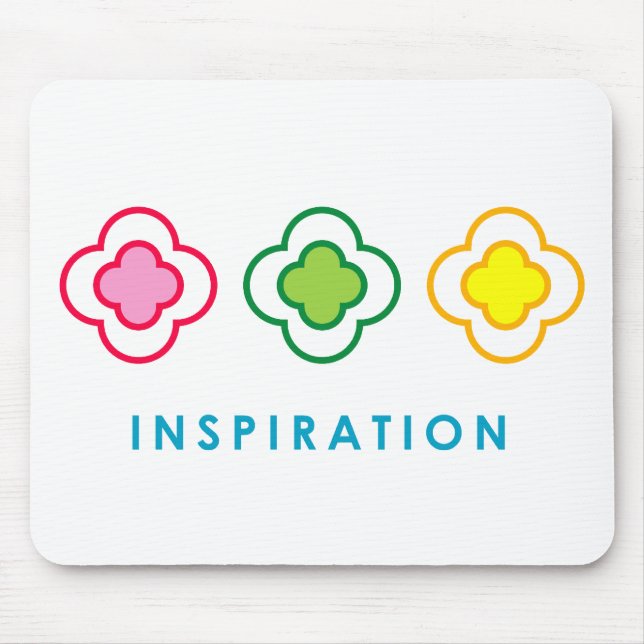 Inspiration (Blume) Mousepad (Vorne)