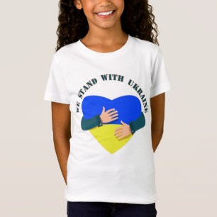 Inspiration Botschaft Wir stehen mit der Ukraine T T-Shirt