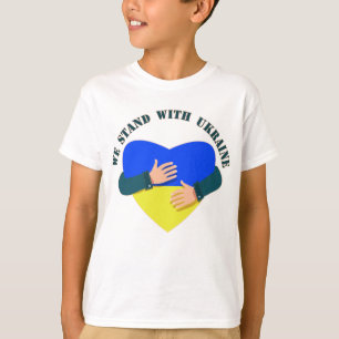 Inspiration Botschaft Wir stehen mit der Ukraine T T-Shirt