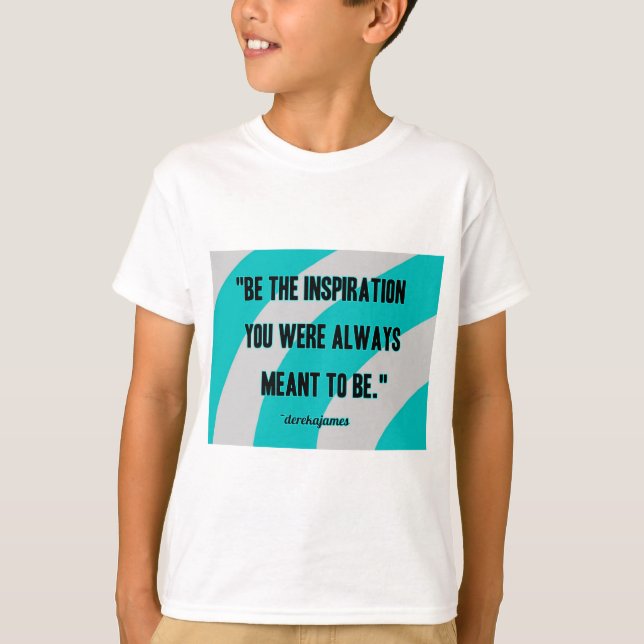 Inspiration Boy's White Basic T Shirt (Vorderseite)