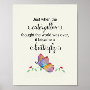 Inspiration Butterfly Wall Art Poster