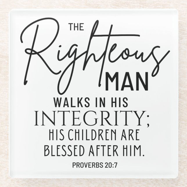 Inspiration Christlich Bibelverse Glasuntersetzer (Vorderseite)