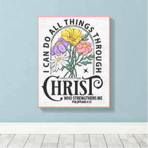 Inspiration Christlich Bibelverse Leinwanddruck