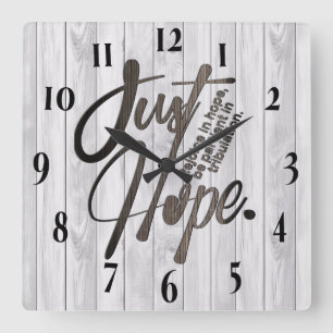 Inspiration Christlich Bibelverse Quadratische Wanduhr