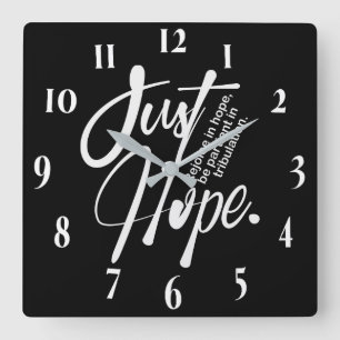 Inspiration Christlich Bibelverse Quadratische Wanduhr