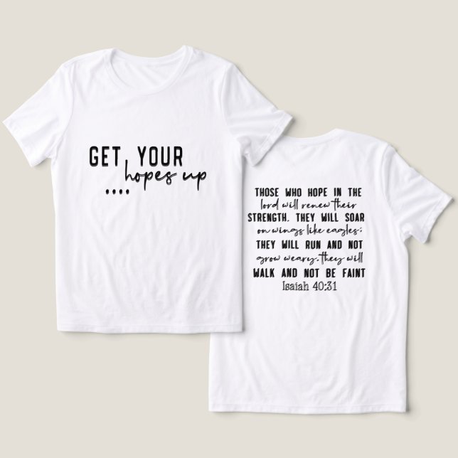 Inspiration Christlich Bibelverse Tri-Blend Shirt (Design Vorderseite & Rückseite)
