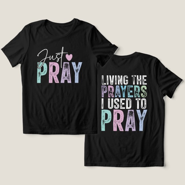 Inspiration Christlich Bibelverse Tri-Blend Shirt (Design Vorderseite & Rückseite)