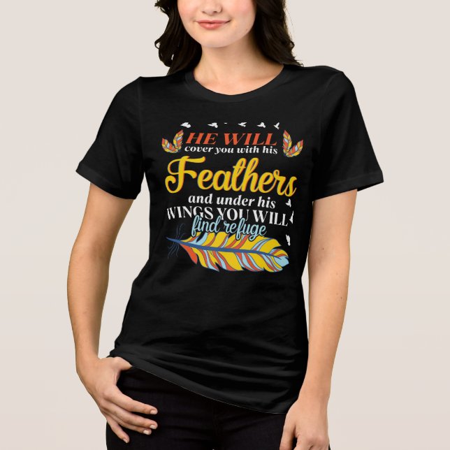 Inspiration Christlich Bibelverse Tri-Blend Shirt (Vorderseite)