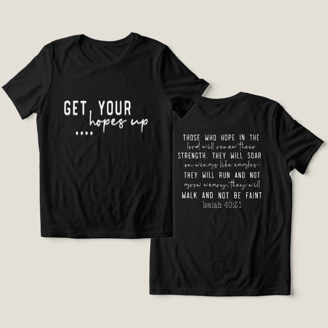 Inspiration Christlich Bibelverse Tri-Blend Shirt (Design Vorderseite & Rückseite)