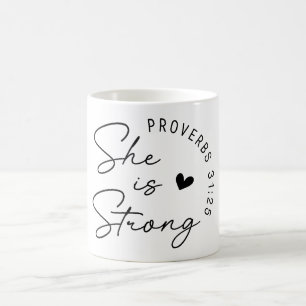 Inspiration Christlich ist sie stark Kaffeetasse
