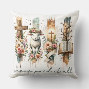 Inspiration Christlich Jesus zahlte alles Kissen