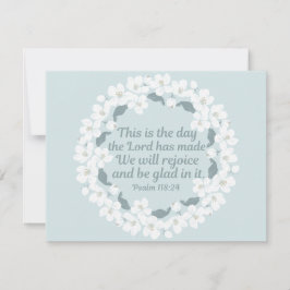 Inspiration Christlich Psalm 118:24 Freude Karte