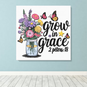 Inspiration Christliche Bibel Verse/Schrift Leinwanddruck
