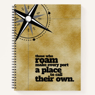 Inspiration diejenigen, die Roam ... Reise- Notizbuch