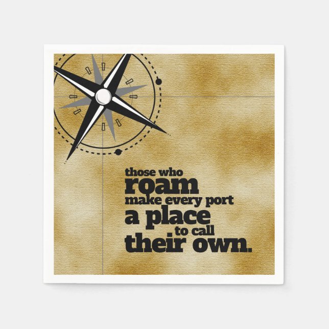 Inspiration diejenigen, die Roam ... Serviette (Vorderseite)