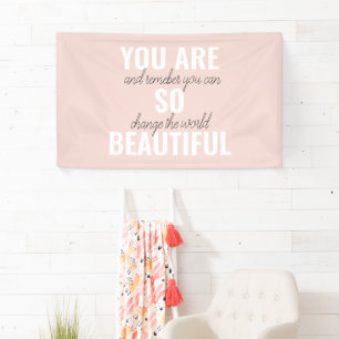 Inspiration Du Bist So Schön Positives Zitat Banner