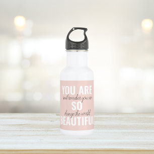 Inspiration Du Bist So Schön Positives Zitat Edelstahlflasche