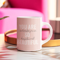 Inspiration Du bist so schön Positives Zitat