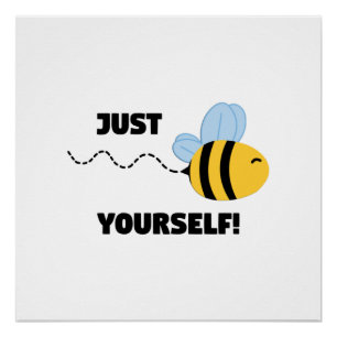 Inspiration einfach du selbst sein poster