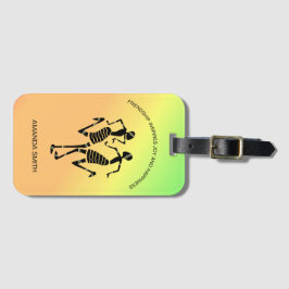 Inspiration, farbenfroher Glückstanz Gepäckanhänger