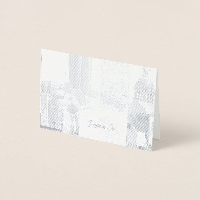 Inspiration "Follow Your Dreams" Ermutigung Folienkarte (Vorderseite)