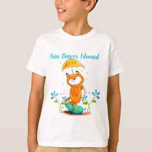 Inspiration Frühlingsfox mit Regenschirm T-Shirt