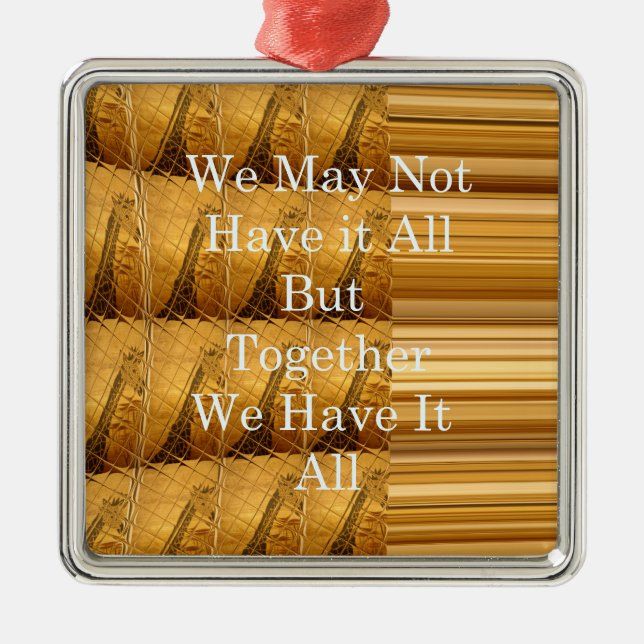 Inspiration für afrikanische Wildtiergestaltung Silbernes Ornament (Vorne)