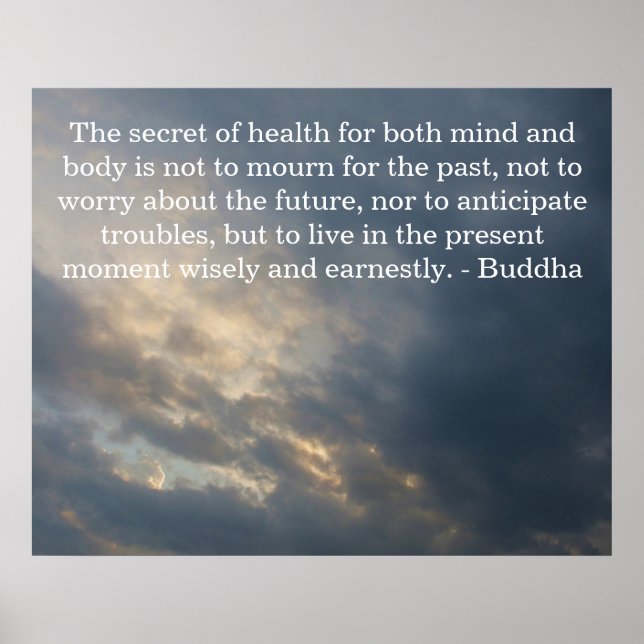 Inspiration für buddhistische Zitate Gesundheit un Poster (Vorne)