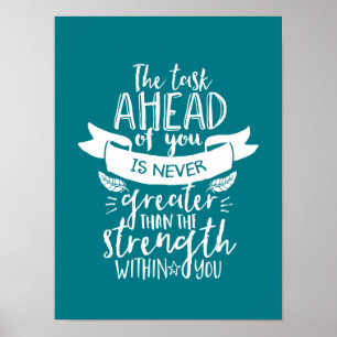 Inspiration für das Leben: die Kraft in Ihnen Poster