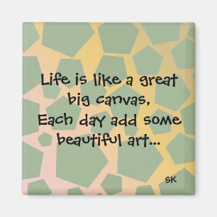 Inspiration für das Leben Magnet