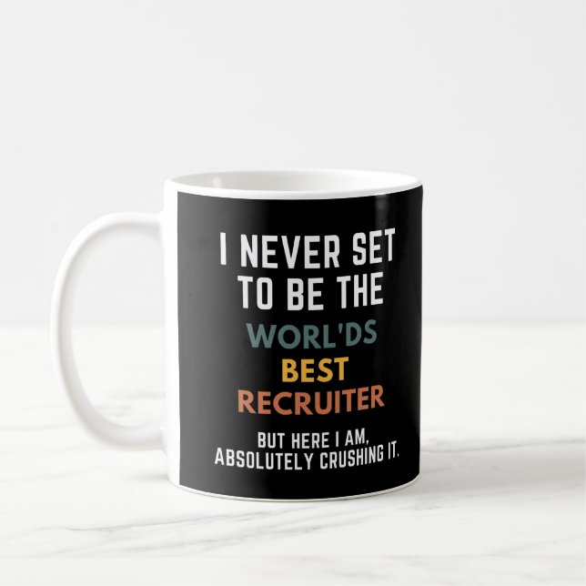 Inspiration für den weltbesten Recruiter Kaffeetasse (Links)