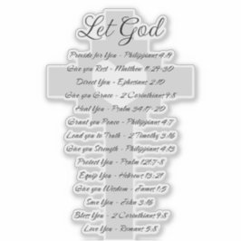 Inspiration für die Gottesschrift gelassen Aufkleber